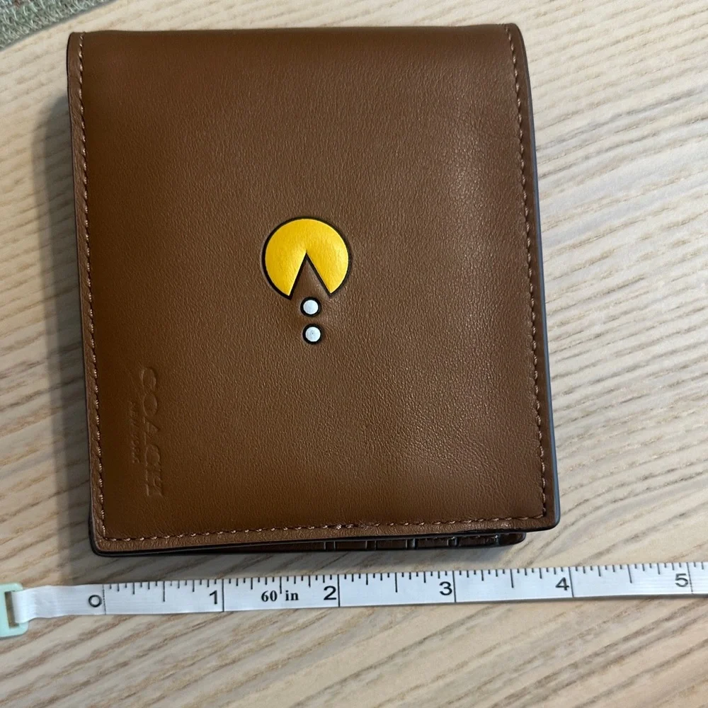2 Piece Limited Edition Coach x PAC-MAN Wallet with insert